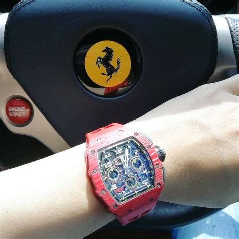 ferrari engine watch replica|richard mille ferrari watch.